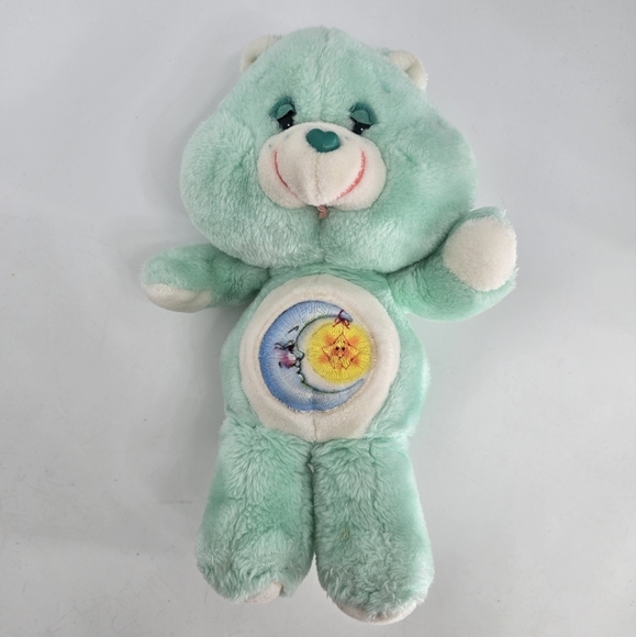 Care Bears Other - Carebear vintage plushy bed tine bear 1983 green moon 14"